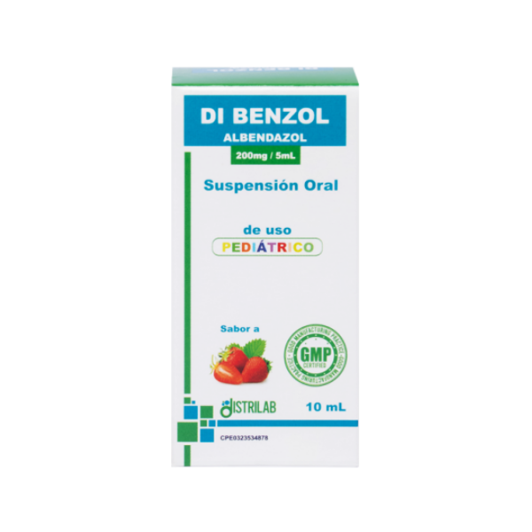 Di Benzol Albendazol Suspensión 200Mg/5Ml X 10Ml Distrilab
