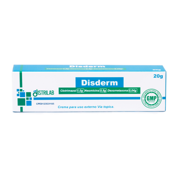 Disderm Clotrimazol + Dexametasona + Neomicina Crema X 20Gr. Distrilab