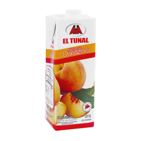 El Tunal Jugo Nectar De Durazno Uht 1L