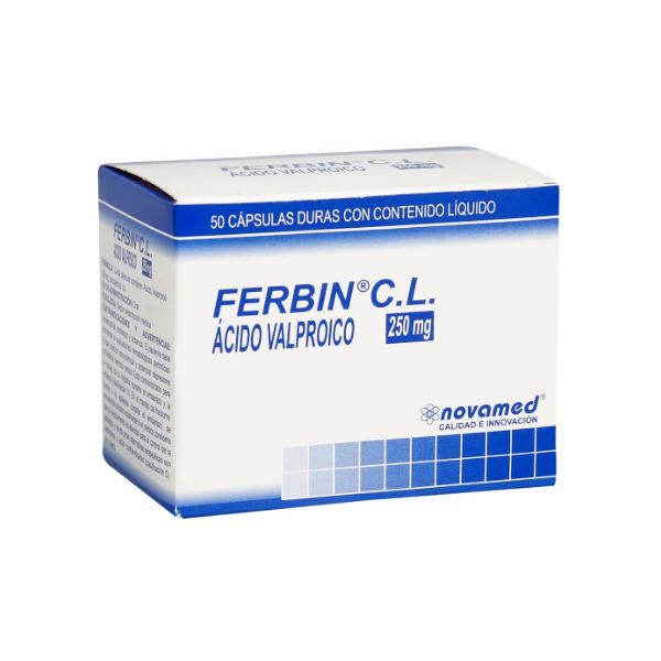 Ferbin  Ácido Valproico 250Mg X 10 Cápsulas De Dispensador Novamed