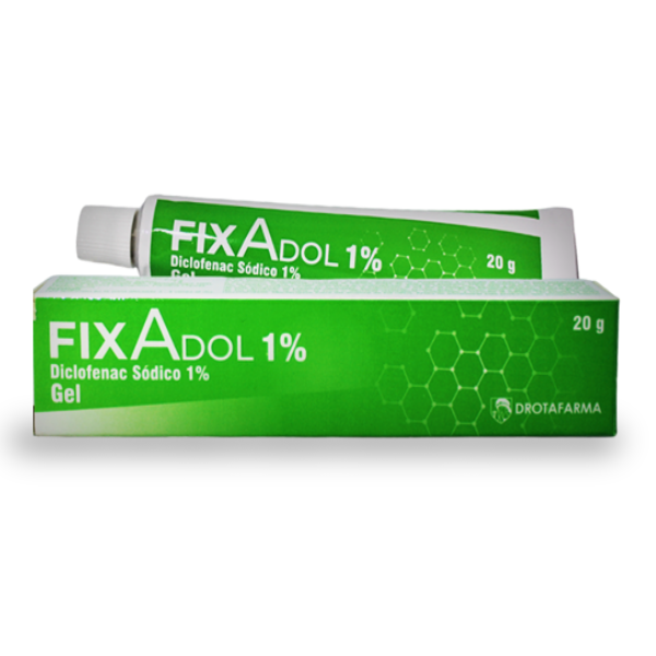 Fixadol Diclofenac Sódico Gel 1% X 20Gr Drotafarma