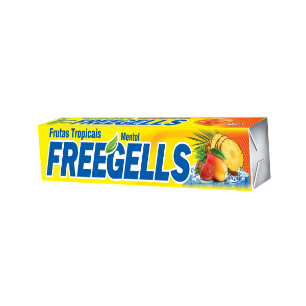 Freegells Caramelos Frutas Tropicales Menthol 27.9Gr.