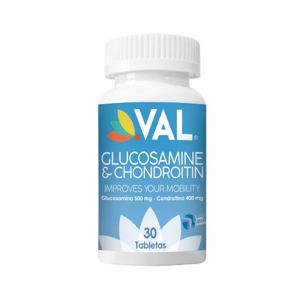 Glucosamina + Condroitina 500Mg/400Mg X 30 Tabletas Val