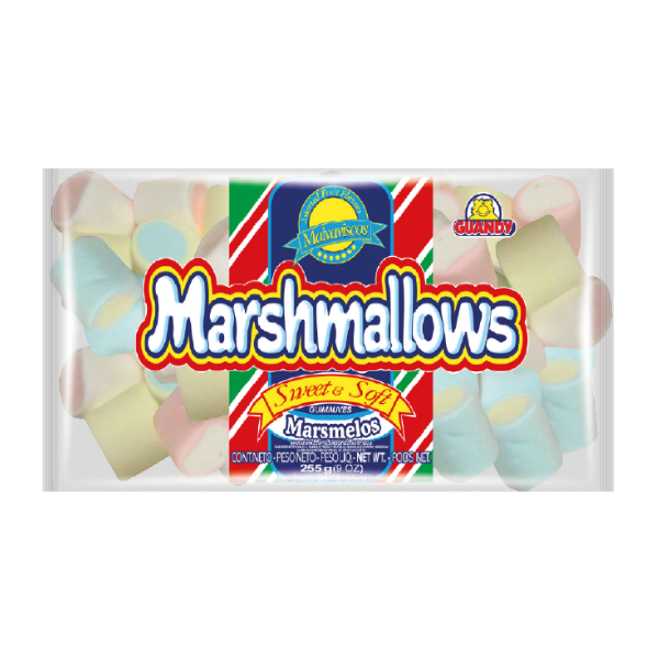 Guandy Marshmallows Masmelos De Colores X 255Gr