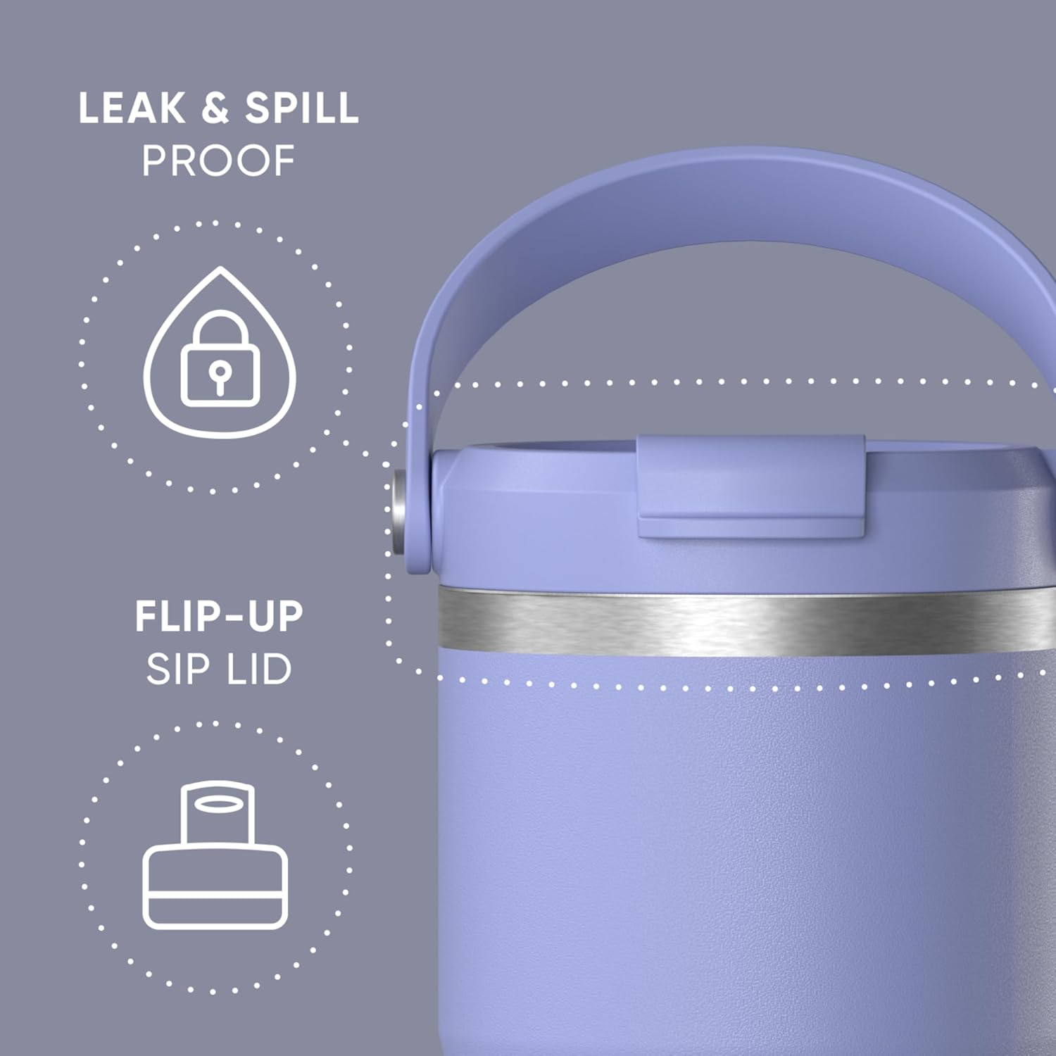 Hydrapeak Nomad Termo Periwinkle X 32Oz - Imagen 2