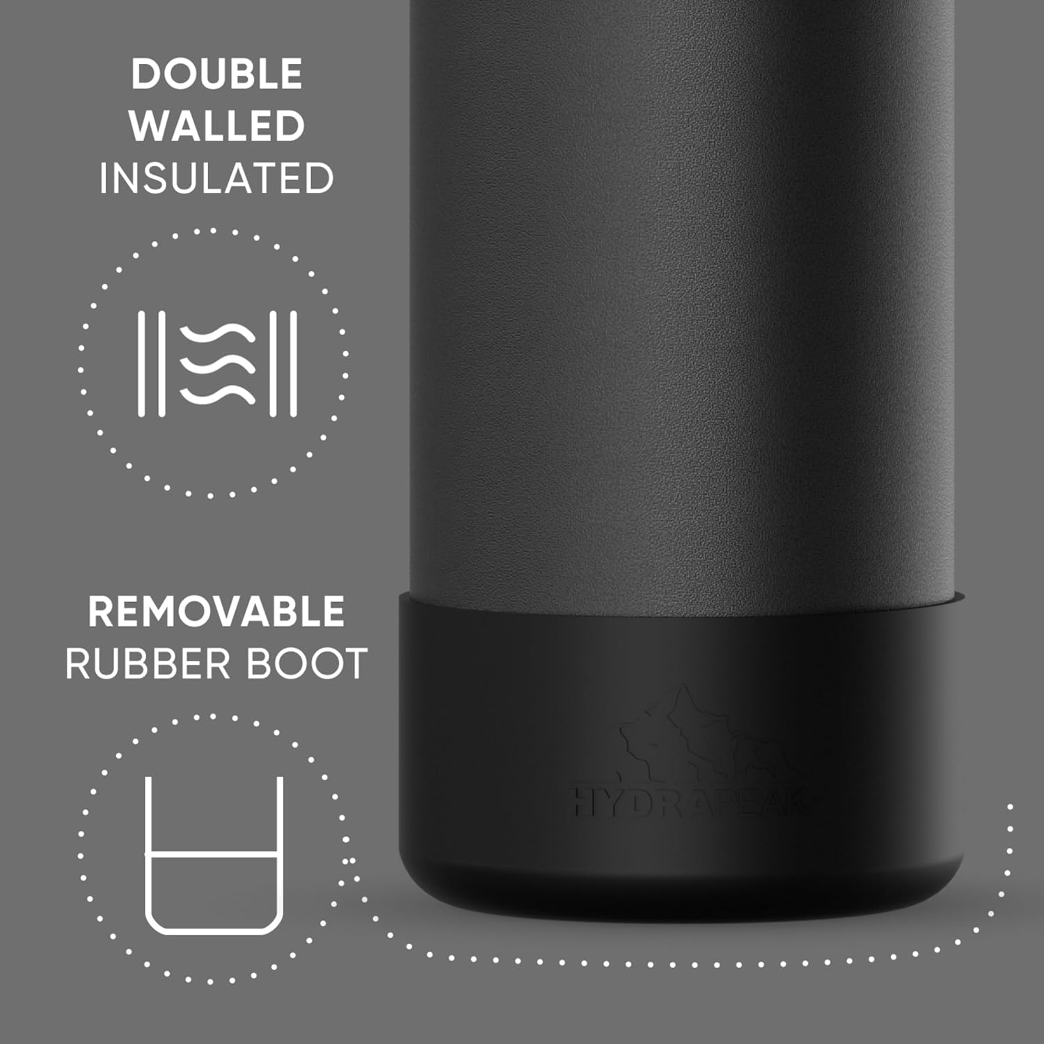 Hydrapeak Sport Termo Negro X 32Oz - Imagen 3