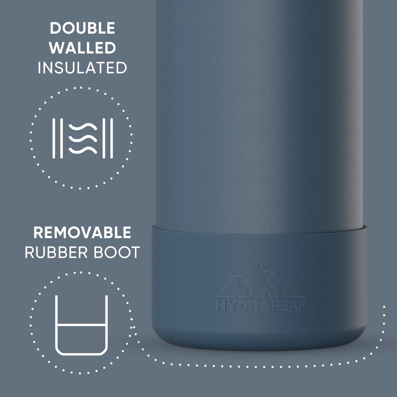 Hydrapeak Sport Termo Azul Frances X 32Oz - Imagen 3