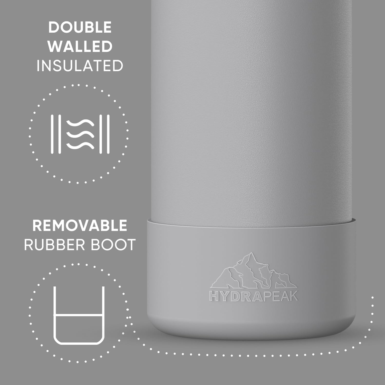 Hydrapeak Sport Termo Gris X 32Oz - Imagen 3