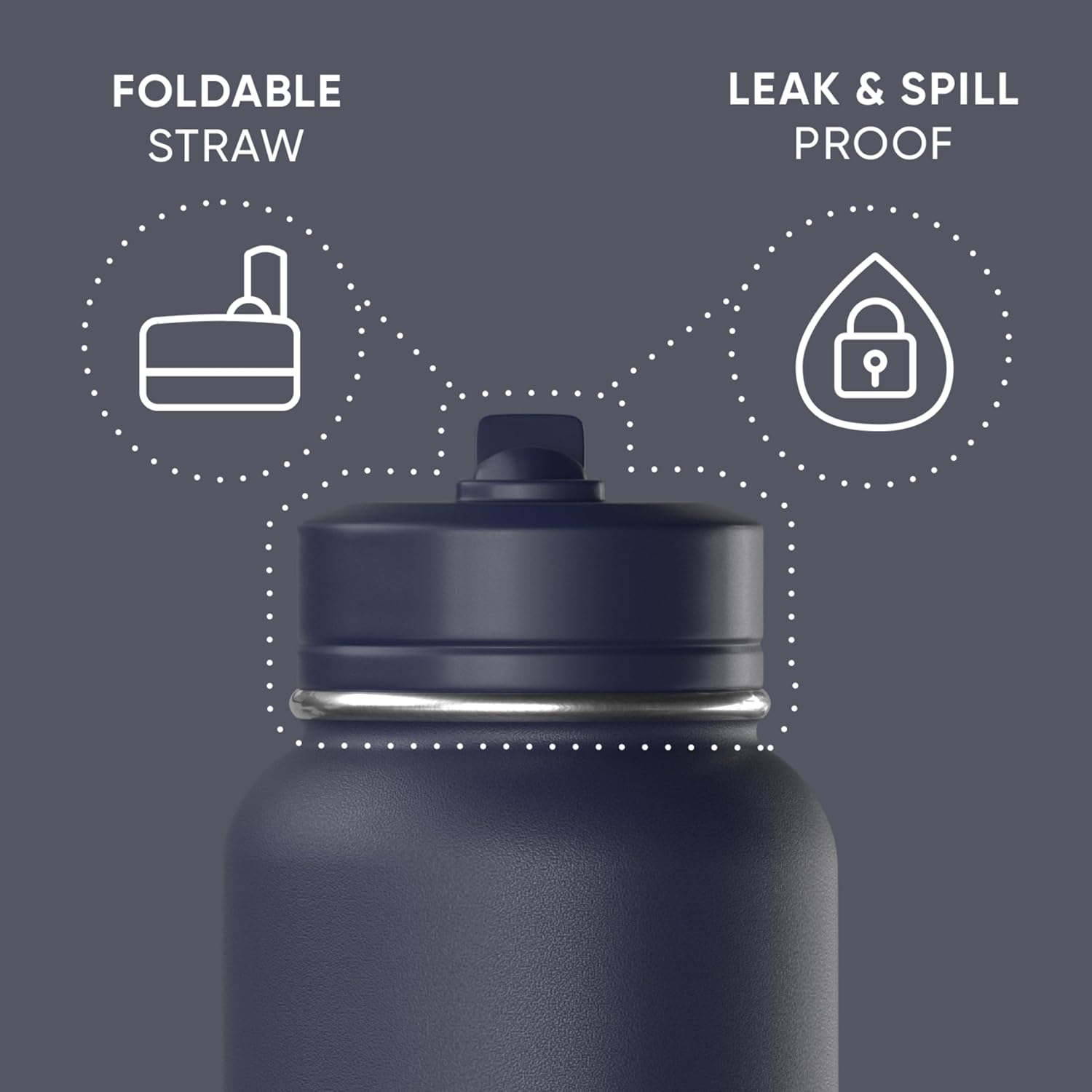 Hydrapeak Sport Termo Navy X 32Oz - Imagen 2