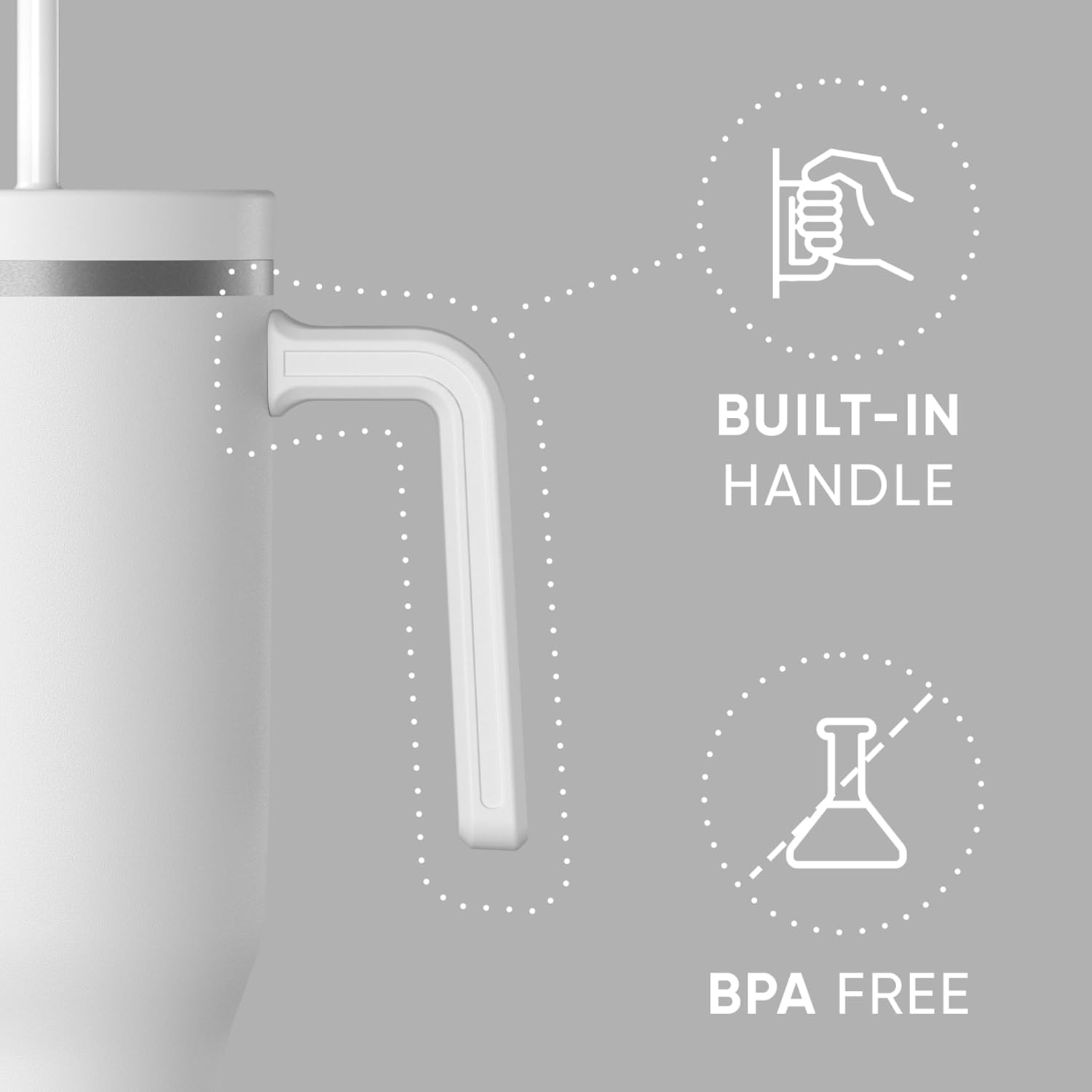 Hydrapeak Voyager Termo Blanco X 40Oz - Imagen 2