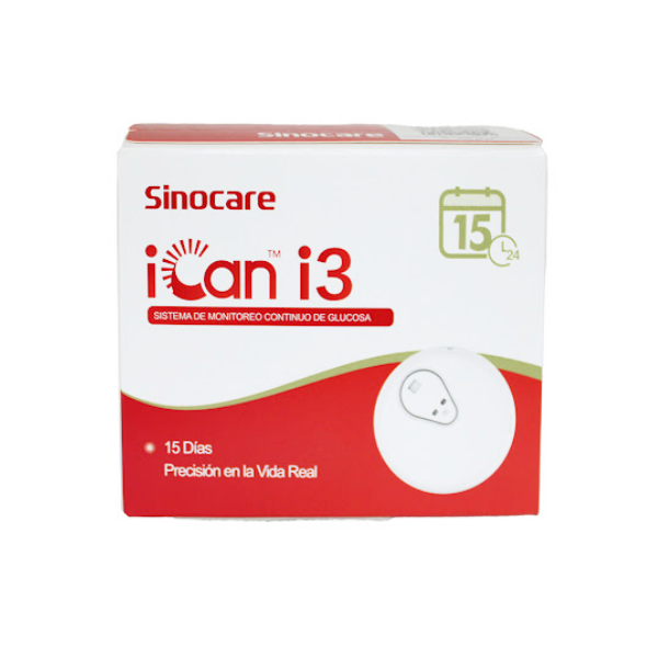 Ican I3 Sensor Continuo De Glucosa 15 Dias . Sinocare