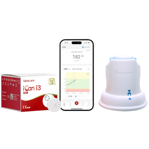 Ican I3 Sensor Continuo De Glucosa 15 Dias . Sinocare - Imagen 2