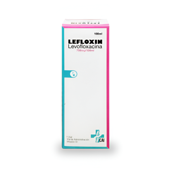 Lefloxin Levofloxacina Ampolla 750Mg/100Ml I.V Cai