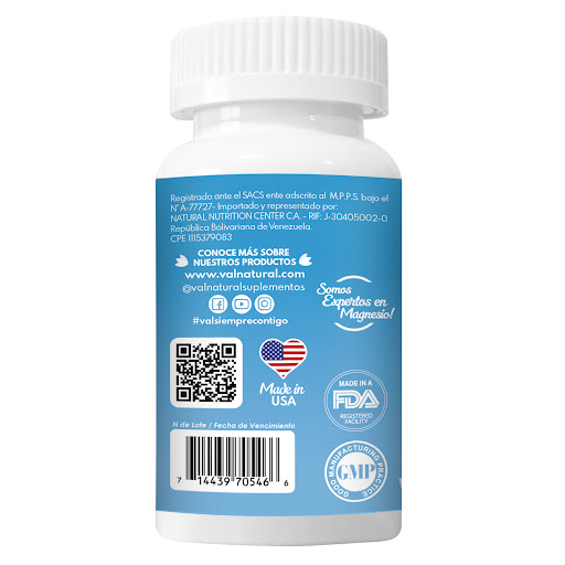 Citrato De Magnesio 500Mg + Vitamina B6 X 30 Tabletas Val - Imagen 7