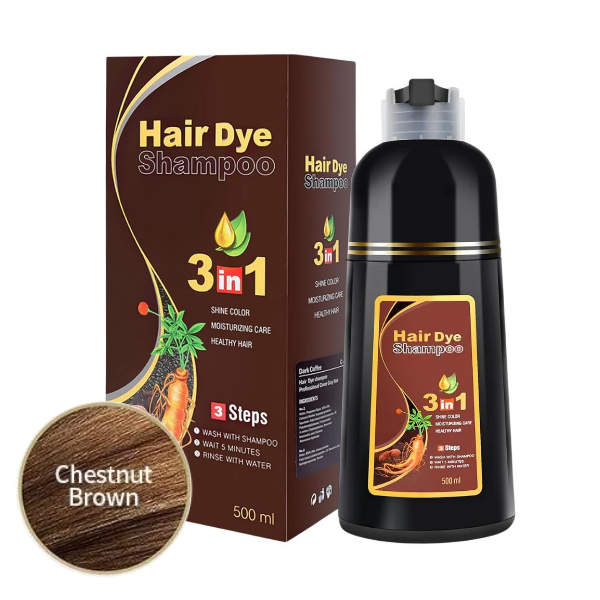 Meidu Shampoo De Tinte 3 En 1 Chestnut Brown 500Ml