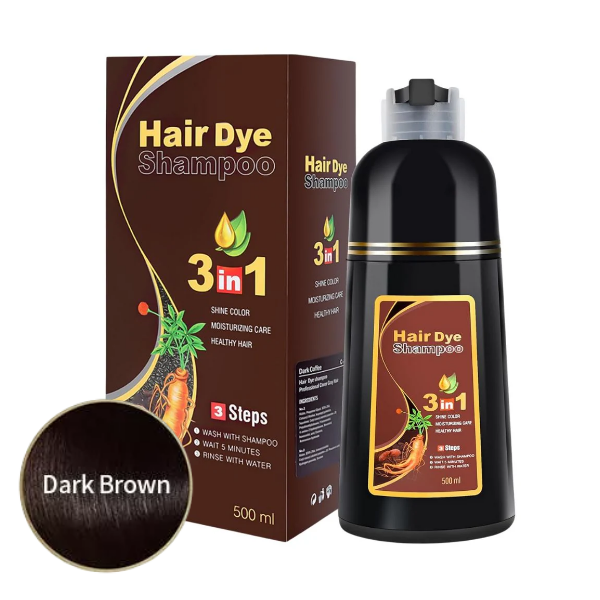 Meidu Shampoo De Tinte 3 En 1 Dark Brown Natural 500Ml
