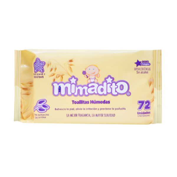 Mimadito Toallas Humedas Avena X 72 Unidades