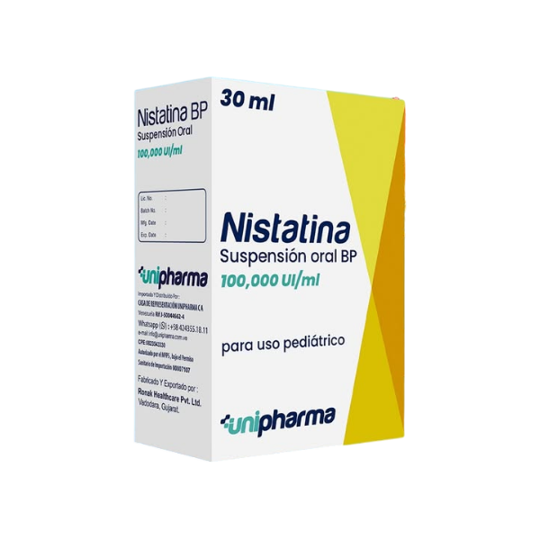 Nistatina Suspensión 30Ml Unipharma