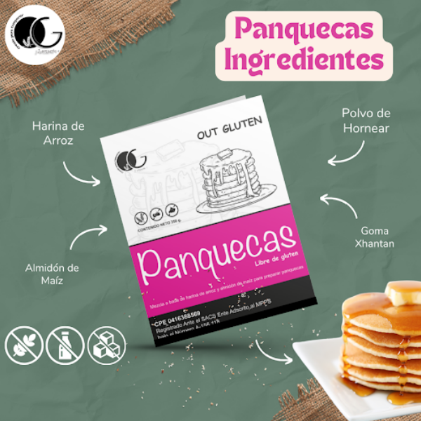 Out Gluten Harina Para Panquecas Libre De Gluten 350Gr - Imagen 2