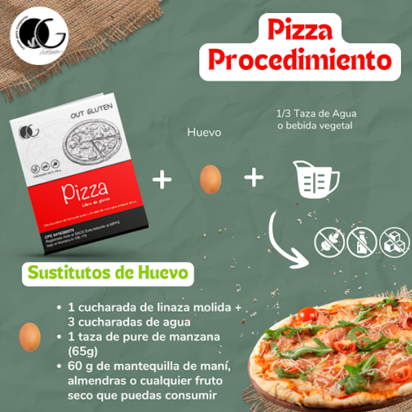 Out Gluten Harina Para Pizza Libre De Gluten 350Gr - Imagen 3