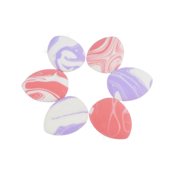 Pfiffery Set Mini Borla Para Maquillaje Marmol