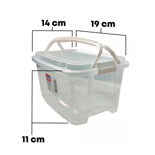 Plasutil Caja Organizadora Gran Box Con Asa 1.52L 8411 - Imagen 2