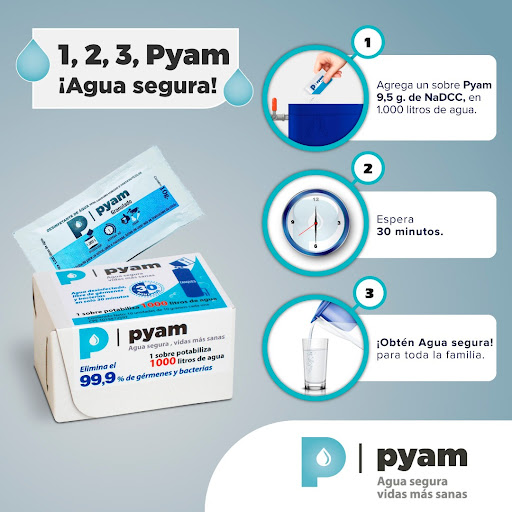 Pyam Sobre Potabilizador De Agua 1.000Lt X 10Gr. - Imagen 3