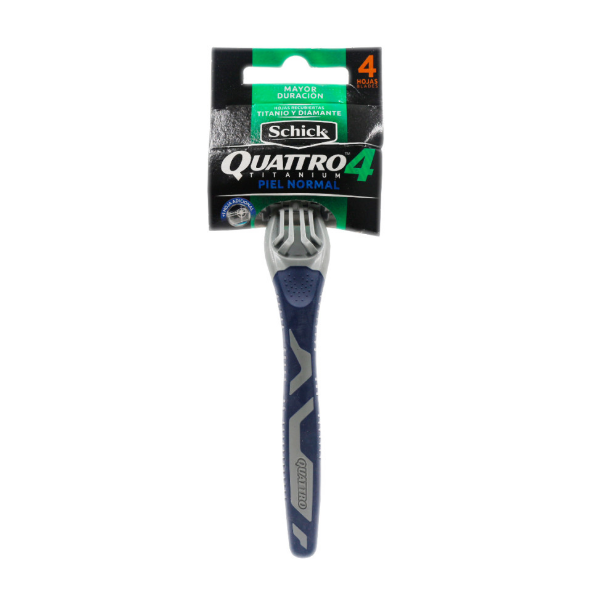 Schick Quattro-4 Piel Normal Afeitadora 4 Hojas X 1Unidad