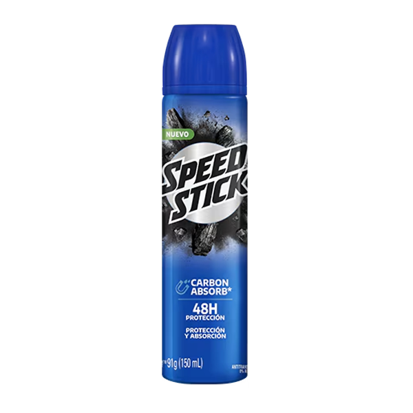 Speed Stick Desodorante Aerosol Carbon Absorbente 150Gr.