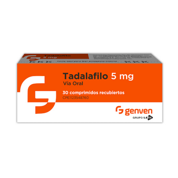 Tadalafilo 5Mg X 30 Tabletas Genven