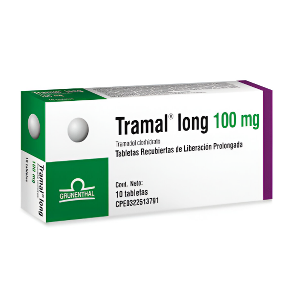 Tramal Lp Tramadol 100Mg X 10 Tabletas Grunental