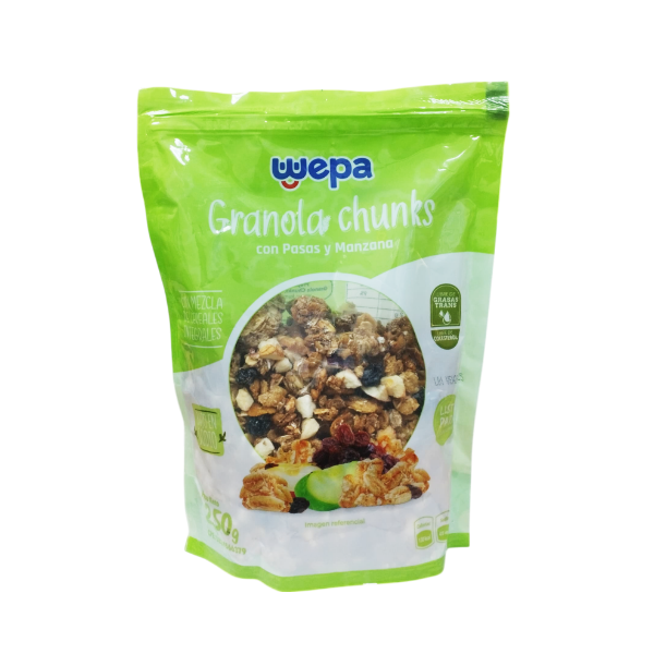 Wepa Granola Chunks Con Pasas Y Manzanas 250Gr.