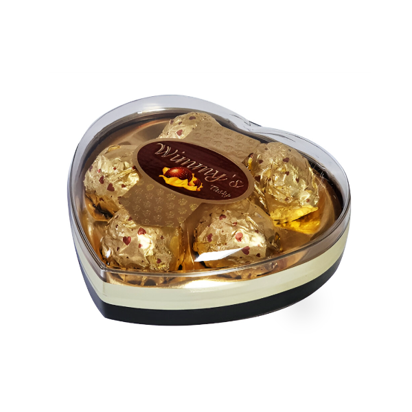 Wimmys Bombones Dorado Corazon X5 Unidades