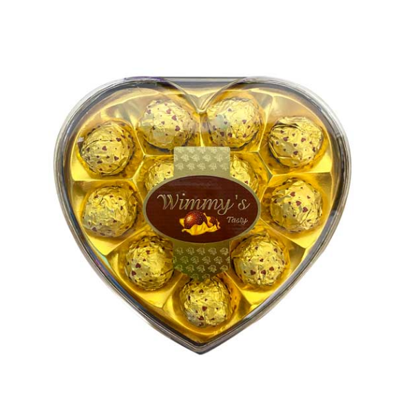 Wimmys Bombones Dorado Corazon X8 Unidades