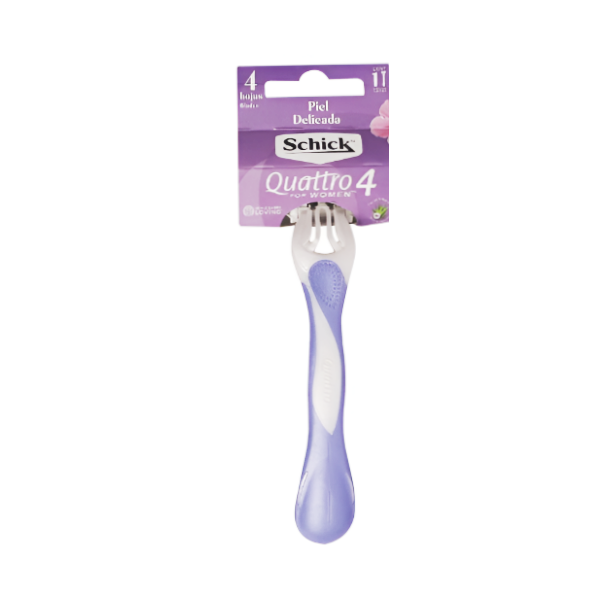 Schick Quattro-4 For Women Afeitadora 4 Hojas X 1Unidad