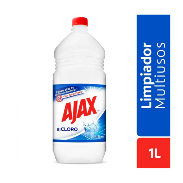 Ajax Bi Cloro Elimina Virus Y Bacterias X 1Litro