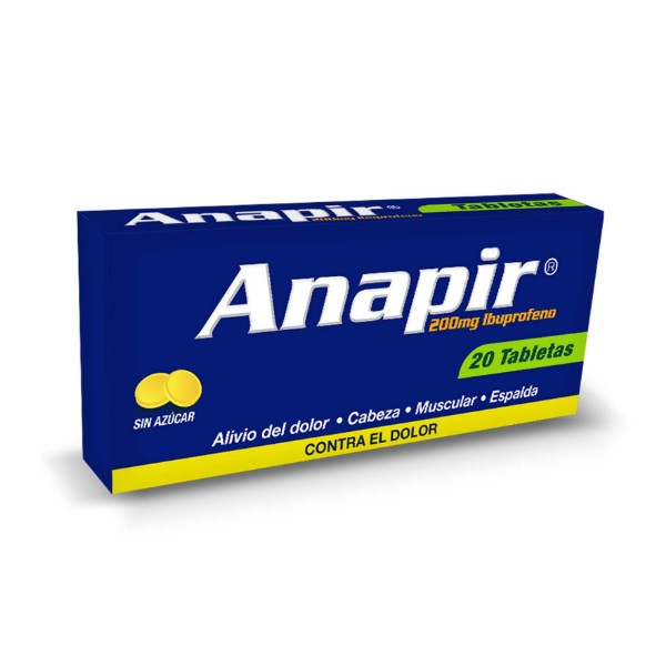 Anapir Ibuprofeno 200Mg X 20 Tabletas  Fc Pharma