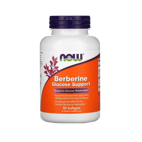 Berberine Glucosa Support X 90 Cápsulas Blandas Now