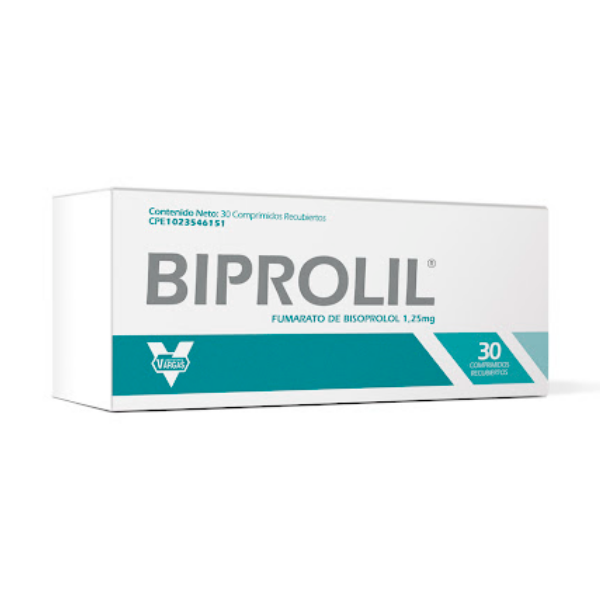 Biprolil Bisoprolol 1.25Mg X 30 Comprimidos Vargas