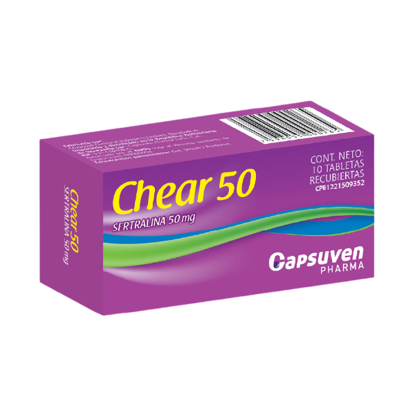 Chear Sertralina 50Mg X 10 Tabletas  Capsuven