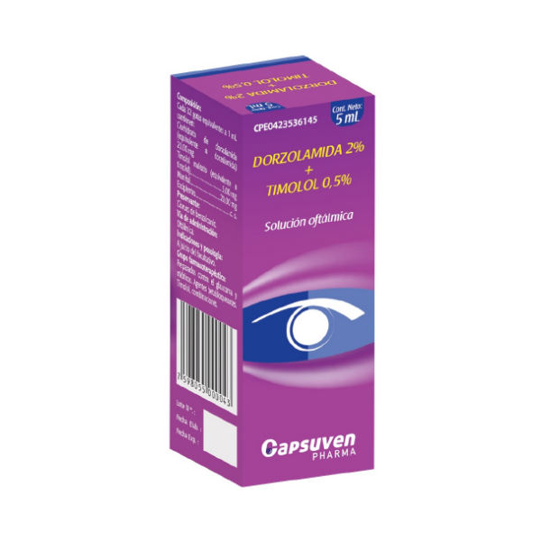 Dorzolamina + Timolol Solución Oftálmica X 5Ml Capsuven