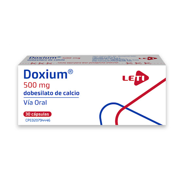 Doxium Dobesilato De Calcio 500Mg X 30 Cápsulas Leti