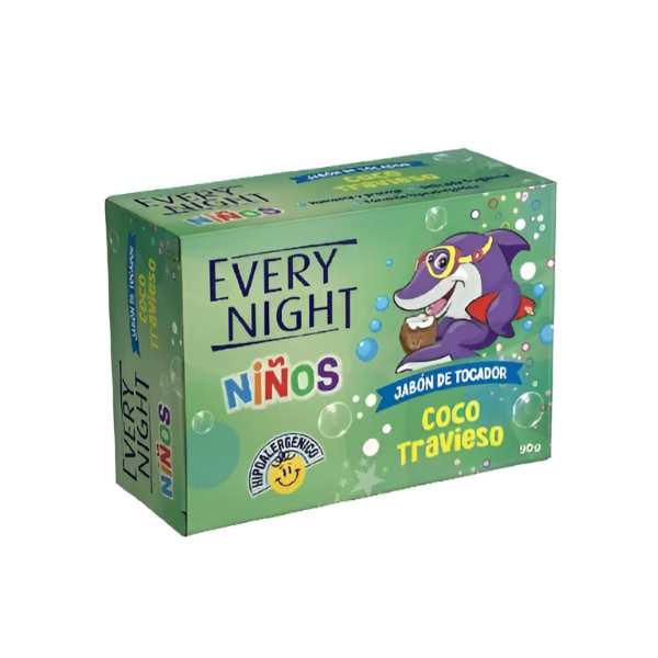 Every Night Jabon Para Niños Coco Travieso  90Gr.