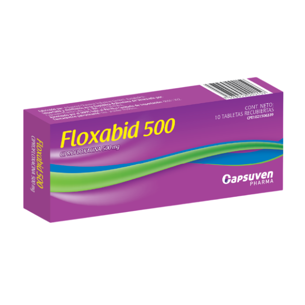 Floxabid Ciprofloxacina 500Mg X 10 Tabletas Capsuven