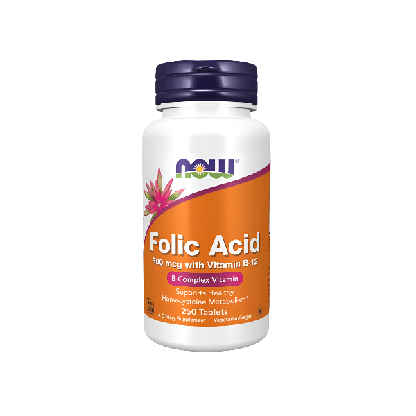 Folic Acid - Vit B-12 Mg X 250 Tabletas Now