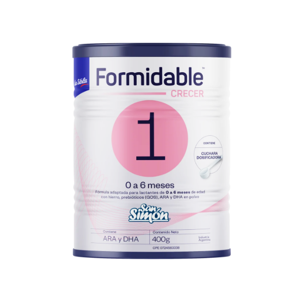 Formidable Crecer Fórmula Láctea 0-6M 400Gr