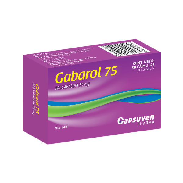 Gabarol Pregabalina 75Mg X 30 Cápsulas Capsuven