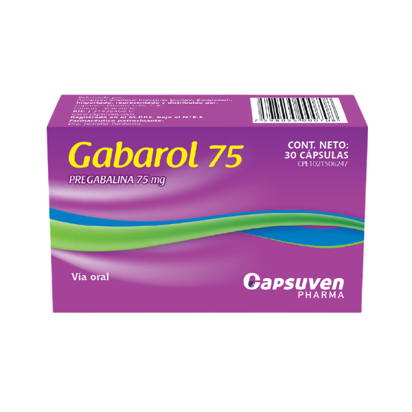 Gabarol Pregabalina 75Mg X 30 Cápsulas Capsuven - Imagen 2