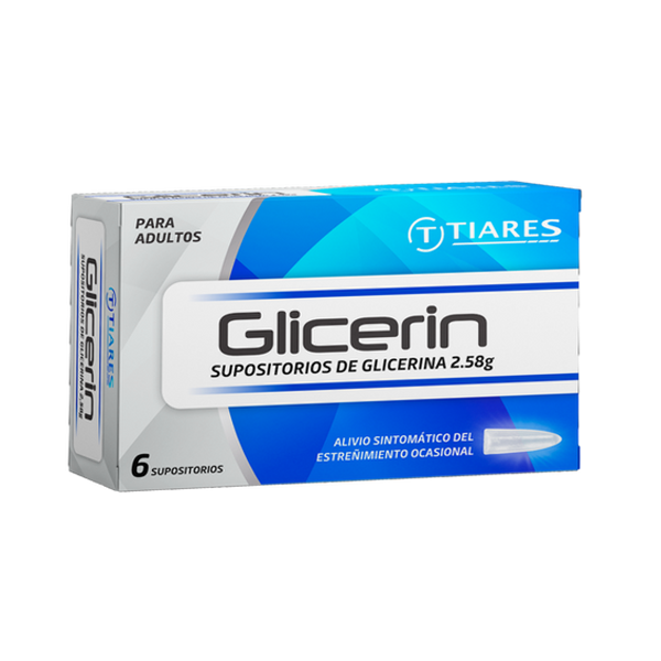 Glicerin Adulto 2.58Gr X 6 Supositorios Tiares