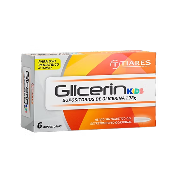 Glicerin Pediatrico 1.72Gr X 6 Supositorios Tiares
